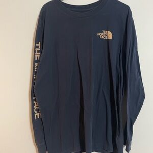 The North Face Navy Long Sleeve Shirt XXL GUC